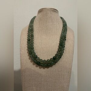 Double strand Green Adventurine? Necklace by Jay King